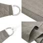 Preview: Sonnensegel 160 g/m² Rechteckig Hellgrau 2x2,5 m HDPE
