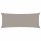 Preview: Sonnensegel 160 g/m² Rechteckig Hellgrau 2x4,5 m HDPE