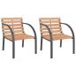Preview: Gartenst?hle 2 Stk. Holz