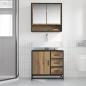 Preview: Badezimmerschrank Artisan-Eiche 65 x 33 x 60 cm Holzwerkstoff