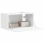 Preview: TV-Wandschrank 60 x 31 x 29,5 cm Weiß Holzwerkstoff