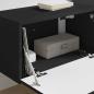 Preview: TV-Wandschrank 2 stk. Schwarz Holzwerkstoff
