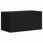Preview: TV-Wandschrank 2 stk. Schwarz Holzwerkstoff