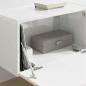 Preview: TV-Wandschrank 2 stk. Glänzend Weiß Holzwerkstoff