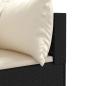 Preview: 8-tlg. Garten-Lounge-Set mit Kissen Schwarz Poly Rattan
