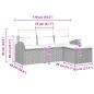 Preview: Gartensofa-set Braun Poly-Rattan