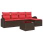 Preview: Gartensofa-set Braun Poly-Rattan