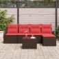 Preview: Gartensofa-set Braun Poly-Rattan
