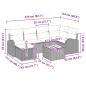 Preview: Gartensofa-set 7 Stk. Braun [Synthetisch]: Poly Rattan
