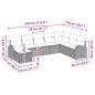 Preview: Gartensofa-set 8 Stk. Braun [Synthetisch]: Poly Rattan