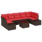 Preview: Sofa Set 8 stk. Braun [Synthetisch]: Poly Rattan
