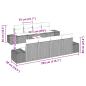 Preview: Sofa Set mit Kissen 9 pcs Braun Poly Rattan
