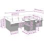 Preview: Garten-Sofa-Set mit Kissen 8 pcs Schwarz Poly Rattan