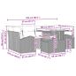 Preview: Gartensofa-set mit Kissen 7 pcs Braun Poly-Rattan