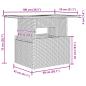 Preview: Gartensofa-set mit Speicher 5 pcs Braun und Rot Poly-Rattan
