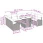 Preview: Gartensofa-set mit Speicher mit Kissen 10 pcs Braun Poly-Rattan