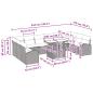 Preview: Gartensofa-set mit Speicher mit Kissen 11 pcs Braun Poly-Rattan