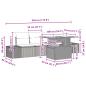 Preview: Sofa Set 5 stk. 4-Sitzanzahl Braun und Rot Poly-Rattan