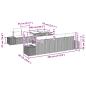 Preview: Gartensofa-set mit Kissen 9 pcs Braun und Rot Poly-Rattan