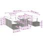 Preview: Gartensofa-set 10 stk. Braun und Rot Poly-Rattan
