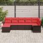 Preview: Gartensofa-set 7 stk. Beige Poly-Rattan