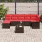 Preview: Gartensofa-set 8 stk. Braun Poly-Rattan