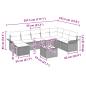 Preview: Gartensofa-set 9 Stk. Braun Poly Rattan
