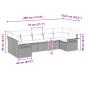 Preview: Garten-Sofa-Set mit Speicher 7 pcs Braun Poly Rattan