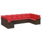 Preview: Gartensofa-set 10 stk. Beige Poly-Rattan