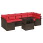 Preview: Gartensofa-set 8 stk. Braun [Synthetisch]: Poly Rattan
