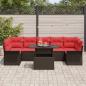 Preview: Gartensofa-set 8 stk. Braun [Synthetisch]: Poly Rattan