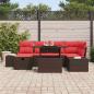 Preview: Gartensofa-set 7 stk. Poly-Rattan
