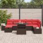 Preview: Gartensofa-set 8 stk. Poly-Rattan