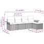Preview: Gartensofa-set 5 Stk. Poly Rattan