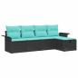 Preview: Gartensofa-set 5 Stk. Poly Rattan