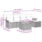 Preview: Gartensofa-set 6 Stk. Poly Rattan