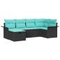 Preview: Gartensofa-set 6 Stk. Poly Rattan
