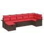 Preview: Gartensofa-set 7 stk. Poly Rattan