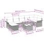 Preview: Garten-Sofa-Set mit Kissen 8 pcs Schwarz Poly Rattan