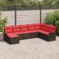 Preview: ARDEBO.de - Gartensofa-set 8 stk. Poly Rattan