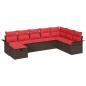 Preview: Gartensofa-set 8 stk. Poly Rattan