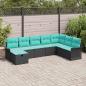 Preview: ARDEBO.de - Gartensofa-set 8 Stk. Poly Rattan