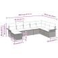 Preview: Gartensofa-set 8 Stk. Poly Rattan