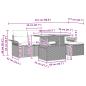 Preview: Gartensofa-set 6 Stk. Braun Poly-Rattan