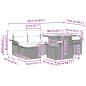Preview: Gartensofa-set 7 Stk. Braun Poly-Rattan