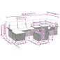 Preview: Gartensofa-set 8 Stk. Schwarz Poly-Rattan