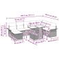 Preview: Gartensofa-set 9 Stk. Schwarz Poly-Rattan