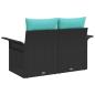 Preview: Garten-Sofa 2-Sitzanzahl Poly-Rattan