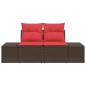 Preview: Garten-Sofa 2-Sitzanzahl Poly-Rattan