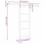 Preview: Schiebetür ORKDAL Natur 73,5 x 198,5 cm